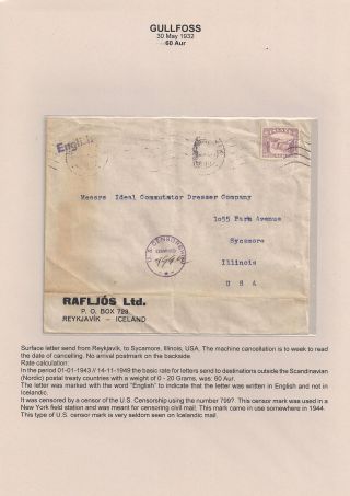 THE "GULLFOSS" POSTAGE STAMPS – sheet 60