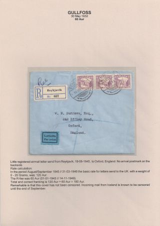 THE "GULLFOSS" POSTAGE STAMPS – sheet 61