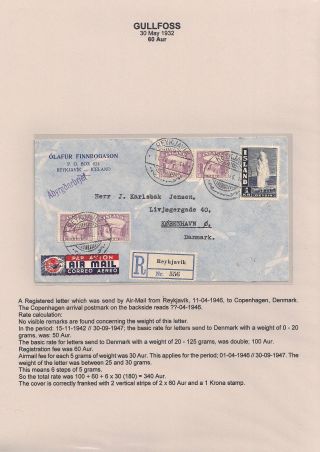 THE "GULLFOSS" POSTAGE STAMPS – sheet 62