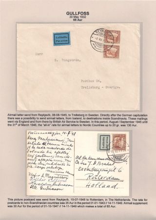 THE "GULLFOSS" POSTAGE STAMPS – sheet 69