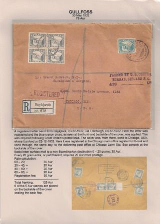 THE "GULLFOSS" POSTAGE STAMPS – sheet 73