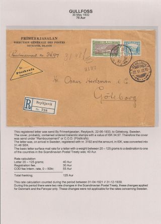 THE "GULLFOSS" POSTAGE STAMPS – sheet 74
