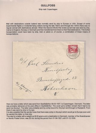 THE "GULLFOSS" POSTAGE STAMPS – sheet 85