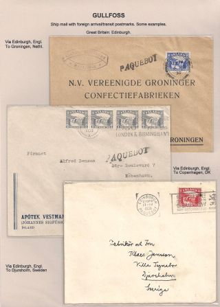 THE "GULLFOSS" POSTAGE STAMPS – sheet 89