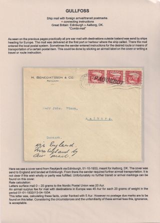 THE "GULLFOSS" POSTAGE STAMPS – sheet 94