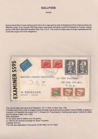 THE "GULLFOSS" POSTAGE STAMPS – sheet 95