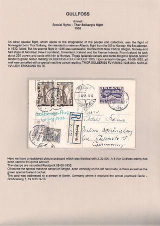 THE "GULLFOSS" POSTAGE STAMPS – sheet 97