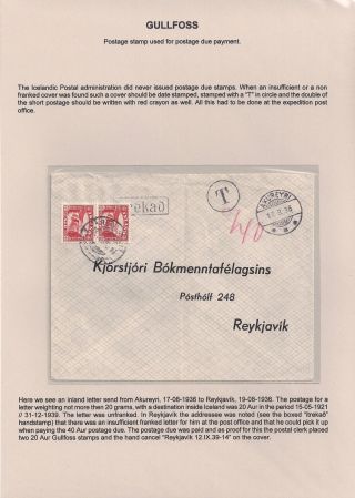 THE "GULLFOSS" POSTAGE STAMPS – sheet 98