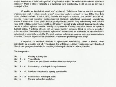 CHIMNEY SWEEPING DOCUMENTS
