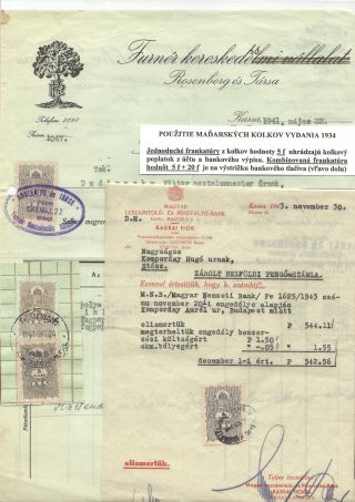 UNGARISCHE STEUERMARKEN UND FORMULÄRE IN DER SLOWAKEI 1938-1945 VERWENDET – Blatt 3