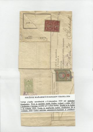 UNGARISCHE STEUERMARKEN UND FORMULÄRE IN DER SLOWAKEI 1938-1945 VERWENDET – Blatt 11