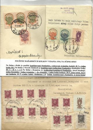 UNGARISCHE STEUERMARKEN UND FORMULÄRE IN DER SLOWAKEI 1938-1945 VERWENDET – Blatt 12