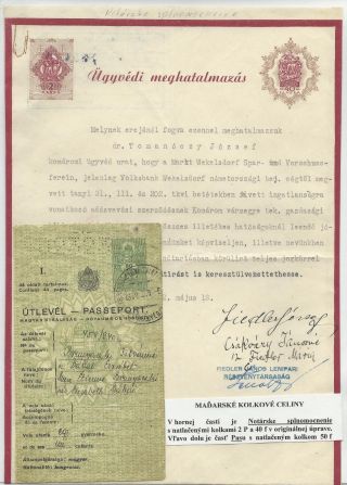 UNGARISCHE STEUERMARKEN UND FORMULÄRE IN DER SLOWAKEI 1938-1945 VERWENDET – Blatt 16
