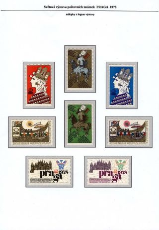 WORLD POSTAGE STAMPS EXHIBITON PRAGA 1978 – sheet 10