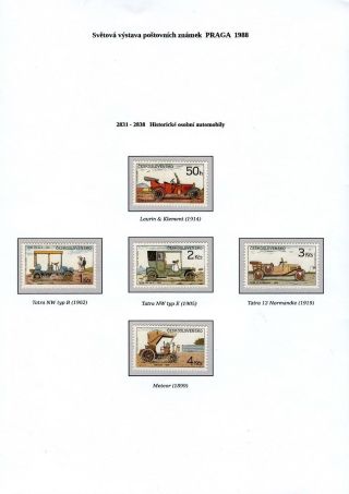 WORLD POSTAGE STAMPS EXHIBITON PRAGA 1988 – sheet 11