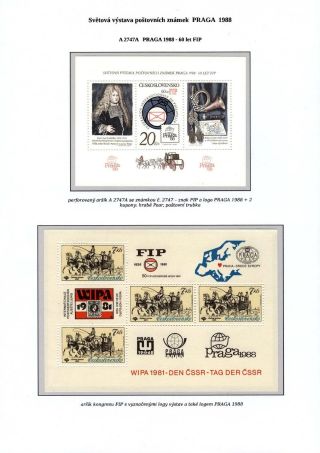 SVĚTOVÁ VÝSTAVA POŠTOVNÍCH ZNÁMEK PRAGA 1988 – list 23