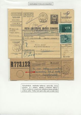 PODACÍ BALÍKOVÉ NÁLEPKY Z KOŠIC – list 6