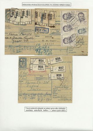 PODACÍ BALÍKOVÉ NÁLEPKY Z KOŠIC – list 13