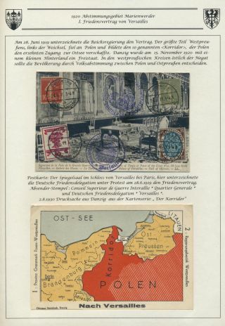 1920 PLEBISCITE TERRITORY MARIENWERDER, REGION MARIENBURG – sheet 3