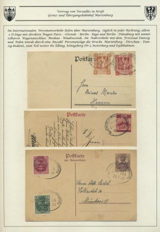 1920 PLEBISCITE TERRITORY MARIENWERDER, REGION MARIENBURG – sheet 5