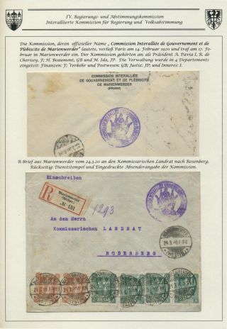 1920 PLEBISCITE TERRITORY MARIENWERDER, REGION MARIENBURG – sheet 13