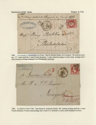 FRANCIE - ZAOCEÁNSKÁ POŠTA DO SPOJENÝCH STÁTŮ (1839-1900) – list 17