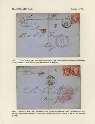 FRANCIE - ZAOCEÁNSKÁ POŠTA DO SPOJENÝCH STÁTŮ (1839-1900) – list 20