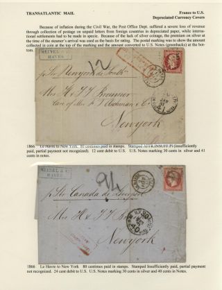 FRANCIE - ZAOCEÁNSKÁ POŠTA DO SPOJENÝCH STÁTŮ (1839-1900) – list 22