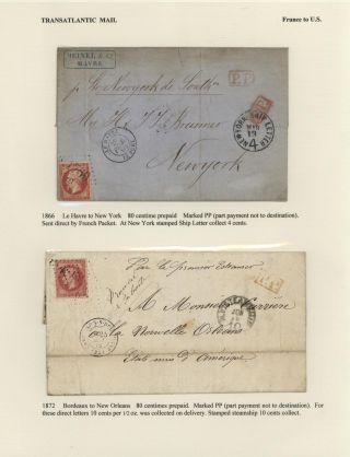 FRANCIE - ZAOCEÁNSKÁ POŠTA DO SPOJENÝCH STÁTŮ (1839-1900) – list 23
