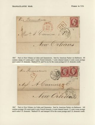 FRANCIE - ZAOCEÁNSKÁ POŠTA DO SPOJENÝCH STÁTŮ (1839-1900) – list 25