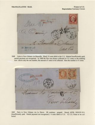 FRANCIE - ZAOCEÁNSKÁ POŠTA DO SPOJENÝCH STÁTŮ (1839-1900) – list 26