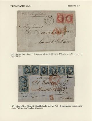 FRANCIE - ZAOCEÁNSKÁ POŠTA DO SPOJENÝCH STÁTŮ (1839-1900) – list 27
