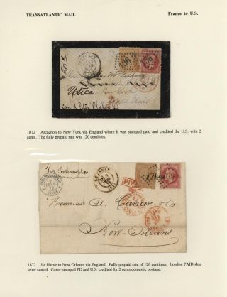 FRANCIE - ZAOCEÁNSKÁ POŠTA DO SPOJENÝCH STÁTŮ (1839-1900) – list 30