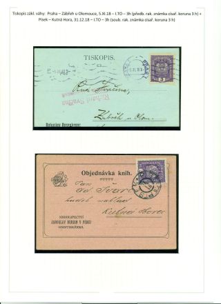 PRINTED MATTER IN POSTAL OPERATIONS OF THE FIRST CZECHOSLOVAK REPUBLIC 28. 10. 1918 - 15. 3. 1939 – sheet 3