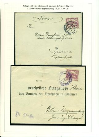 PRINTED MATTER IN POSTAL OPERATIONS OF THE FIRST CZECHOSLOVAK REPUBLIC 28. 10. 1918 - 15. 3. 1939 – sheet 5
