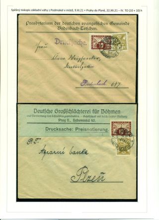 PRINTED MATTER IN POSTAL OPERATIONS OF THE FIRST CZECHOSLOVAK REPUBLIC 28. 10. 1918 - 15. 3. 1939 – sheet 11