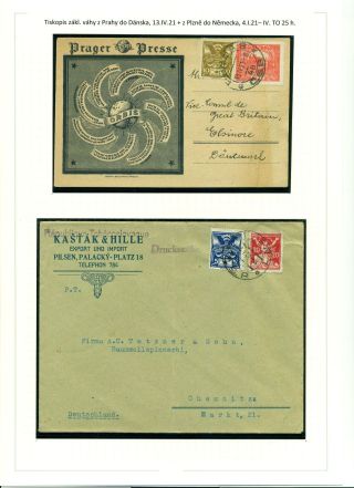 PRINTED MATTER IN POSTAL OPERATIONS OF THE FIRST CZECHOSLOVAK REPUBLIC 28. 10. 1918 - 15. 3. 1939 – sheet 14