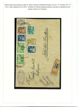 PRINTED MATTER IN POSTAL OPERATIONS OF THE FIRST CZECHOSLOVAK REPUBLIC 28. 10. 1918 - 15. 3. 1939 – sheet 16