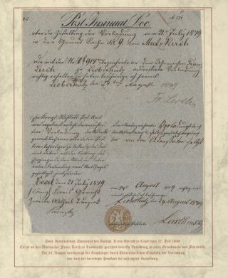 DOMOVINA SLEZSKO - POŠTOVNĚ-HISTORICKÉ DOKUMENTY OBLASTI LEOBSCHÜTZ, HORNÍ SLEZSKO – list 11