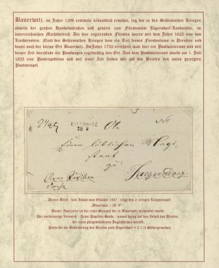 DOMOVINA SLEZSKO - POŠTOVNĚ-HISTORICKÉ DOKUMENTY OBLASTI LEOBSCHÜTZ, HORNÍ SLEZSKO – list 33