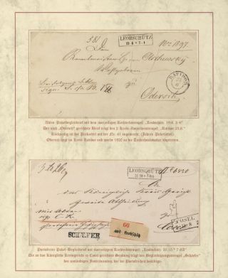 DOMOVINA SLEZSKO - POŠTOVNĚ-HISTORICKÉ DOKUMENTY OBLASTI LEOBSCHÜTZ, HORNÍ SLEZSKO – list 39