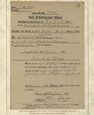 DOMOVINA SLEZSKO - POŠTOVNĚ-HISTORICKÉ DOKUMENTY OBLASTI LEOBSCHÜTZ, HORNÍ SLEZSKO – list 40