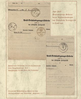 DOMOVINA SLEZSKO - POŠTOVNĚ-HISTORICKÉ DOKUMENTY OBLASTI LEOBSCHÜTZ, HORNÍ SLEZSKO – list 42