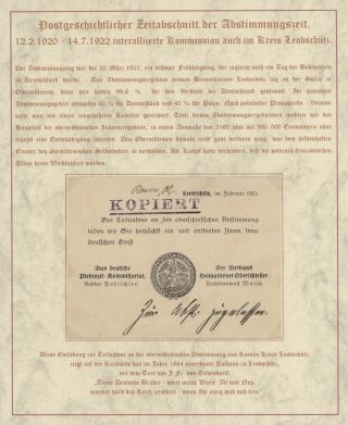 DOMOVINA SLEZSKO - POŠTOVNĚ-HISTORICKÉ DOKUMENTY OBLASTI LEOBSCHÜTZ, HORNÍ SLEZSKO – list 47