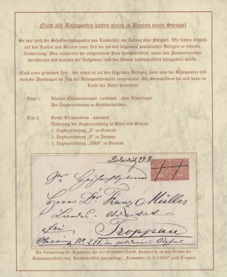 DOMOVINA SLEZSKO - POŠTOVNĚ-HISTORICKÉ DOKUMENTY OBLASTI LEOBSCHÜTZ, HORNÍ SLEZSKO – list 74
