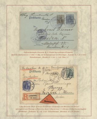 DOMOVINA SLEZSKO - POŠTOVNĚ-HISTORICKÉ DOKUMENTY OBLASTI LEOBSCHÜTZ, HORNÍ SLEZSKO – list 104