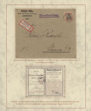 DOMOVINA SLEZSKO - POŠTOVNĚ-HISTORICKÉ DOKUMENTY OBLASTI LEOBSCHÜTZ, HORNÍ SLEZSKO – list 105