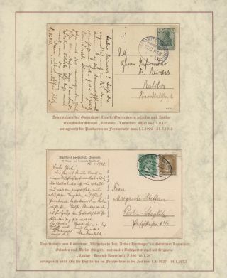DOMOVINA SLEZSKO - POŠTOVNĚ-HISTORICKÉ DOKUMENTY OBLASTI LEOBSCHÜTZ, HORNÍ SLEZSKO – list 110