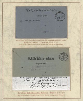 DOMOVINA SLEZSKO - POŠTOVNĚ-HISTORICKÉ DOKUMENTY OBLASTI LEOBSCHÜTZ, HORNÍ SLEZSKO – list 113