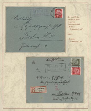 DOMOVINA SLEZSKO - POŠTOVNĚ-HISTORICKÉ DOKUMENTY OBLASTI LEOBSCHÜTZ, HORNÍ SLEZSKO – list 123